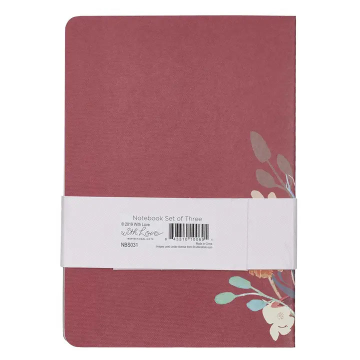 Blessed is She 3 Piece Medium Size Notebook Set
