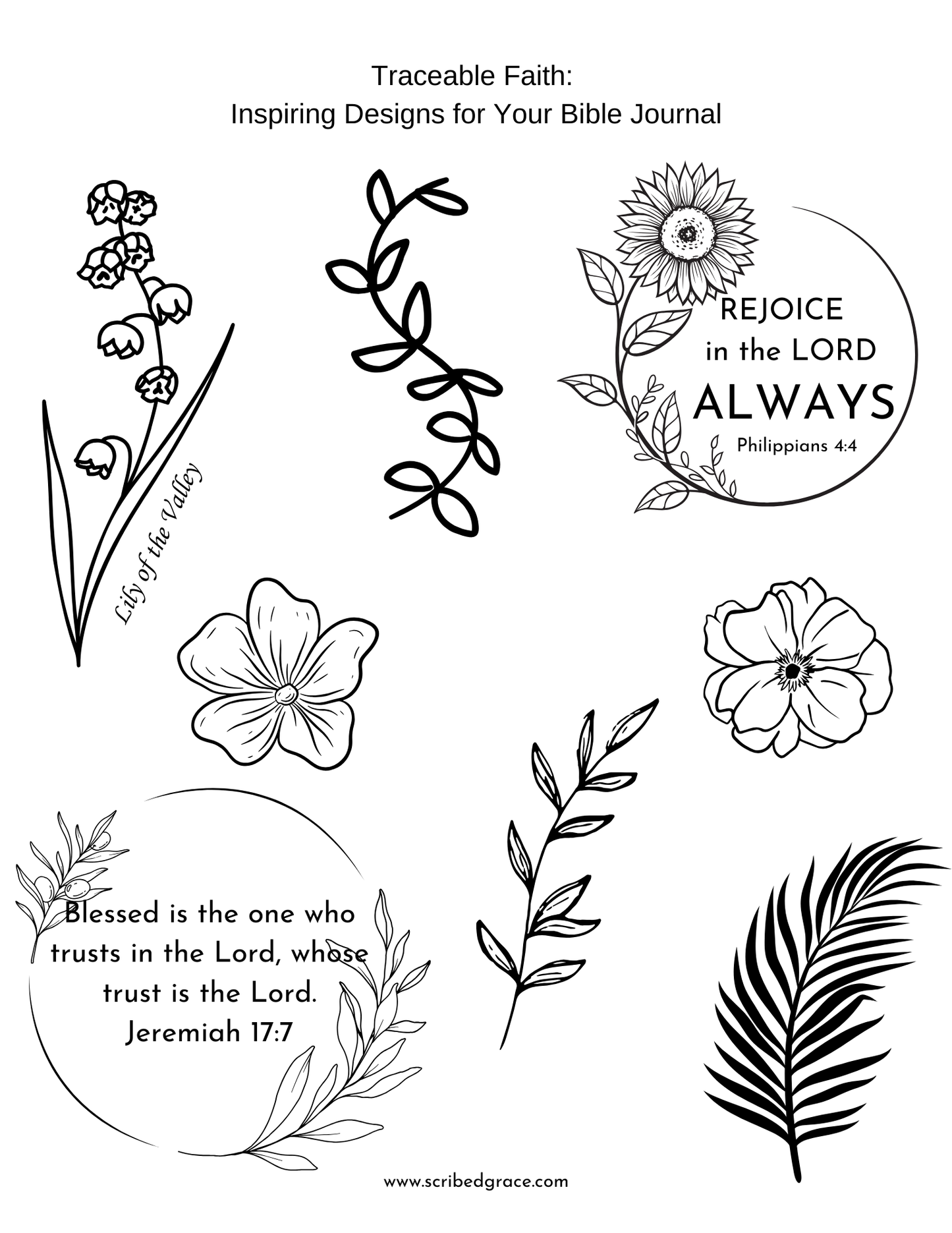 Traceable Faith: Floral Art