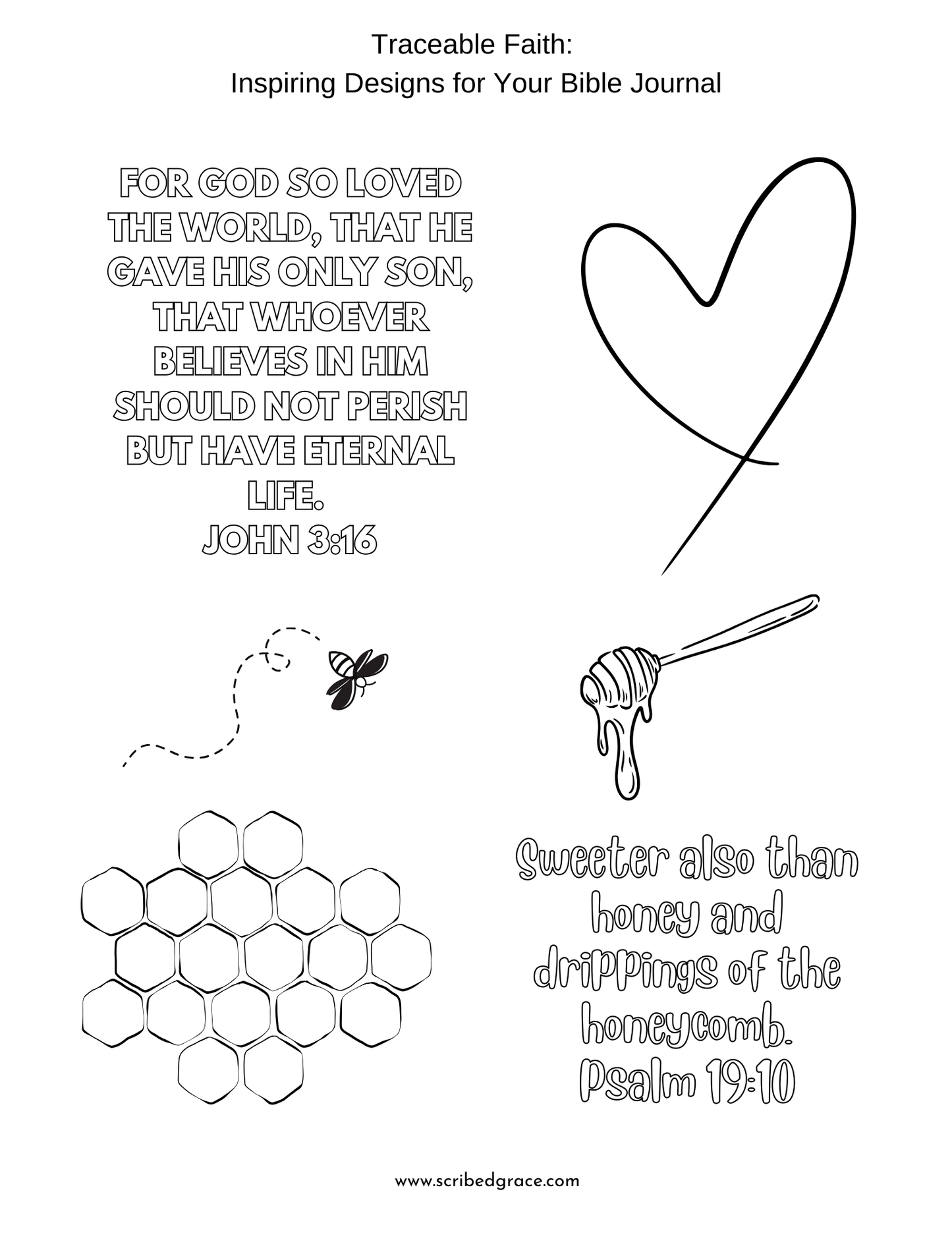 Traceable Faith: Bible Verses Set 1