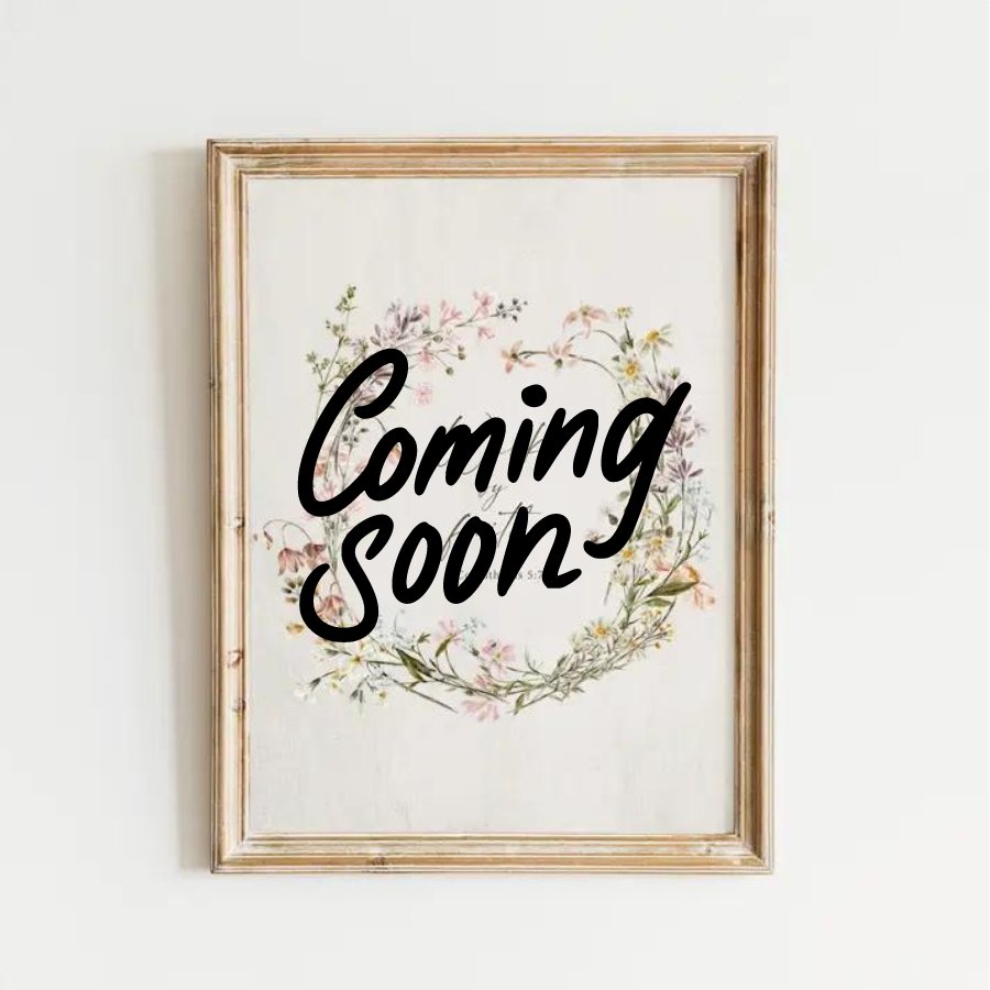 Walk By Faith Floral Wreath Art Print | Christian Gift Decor